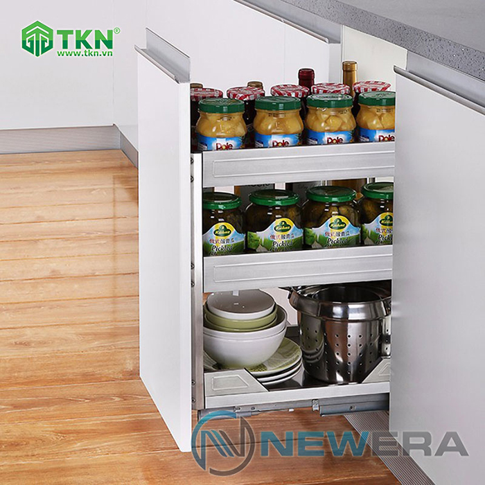 Kệ đựng gia vị chai lọ 3 tầng NEWERA INOX 304 – NE455.300 chất lượng chuẩn châu Âu