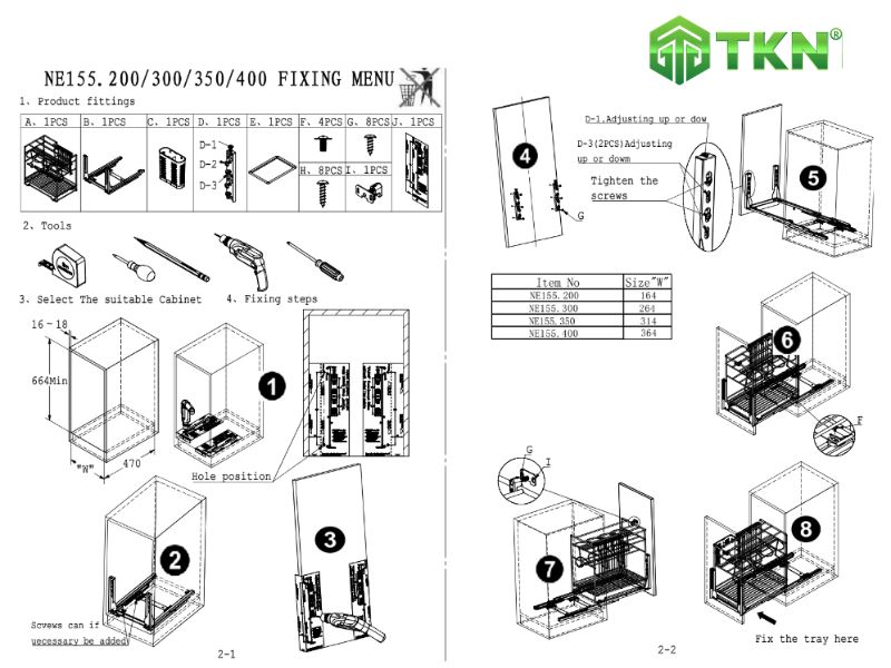 Cách lắp đặt giá dao thớt NewEra – NE255.200