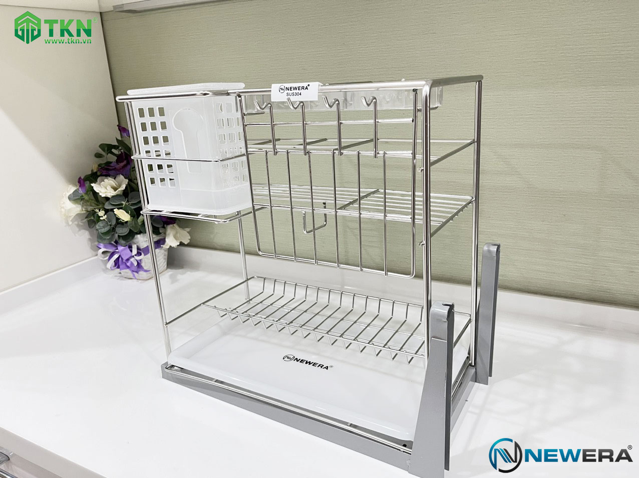 Thiết kế chất liệu inox 304, bề mặt điện hoá inox xước mờ