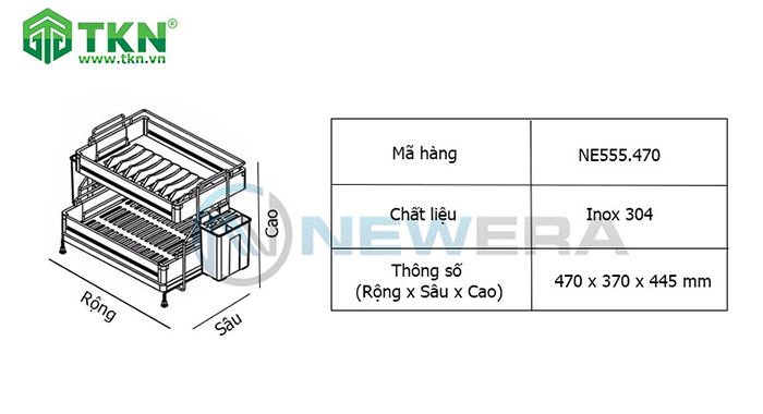 Thông số kích thước NewEra NE555.470